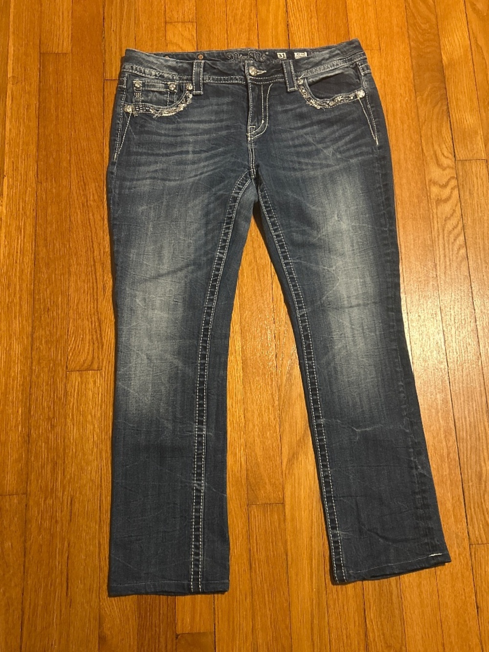 Miss Me Mid Rise Easy Straight Jeans Women’s 31